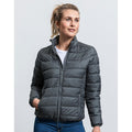 Iron Grey - Back - Russell Adults Unisex Hooded Nano Jacket