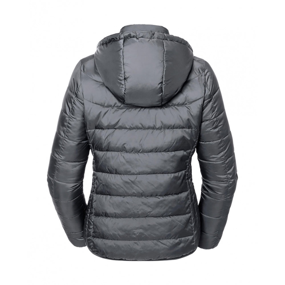 Iron Grey - Side - Russell Adults Unisex Hooded Nano Jacket