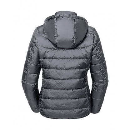 Iron Grey - Side - Russell Adults Unisex Hooded Nano Jacket