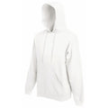 White - Side - Fruit Of The Loom Adults Unisex Classic Hooded Basic Sweatshirt