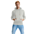 Stone - Back - Russell Adults Unisex Pure Organic High Collar Hooded Sweatshirt