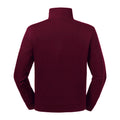 Burgundy - Back - Russell Mens Authentic Quarter Zip Sweatshirt