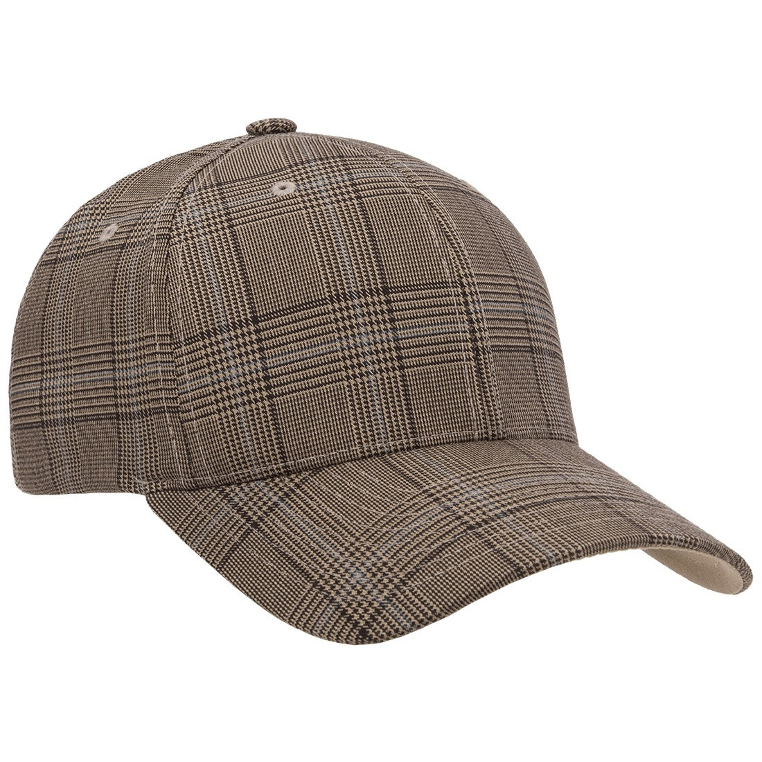 Brown-Khaki - Lifestyle - Flexfit By Yupoong Glen Check Cap