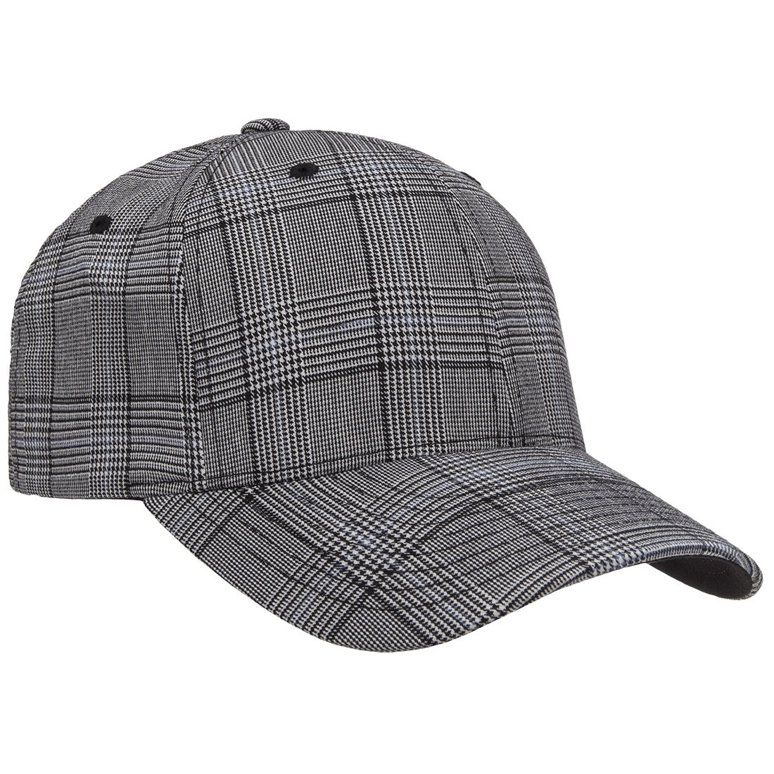 Black-White - Lifestyle - Flexfit By Yupoong Glen Check Cap