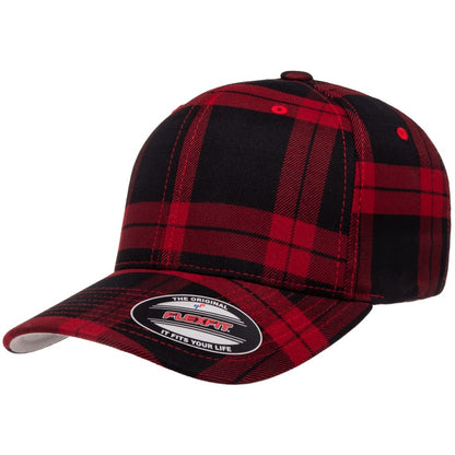 Black-Red - Lifestyle - Flexfit By Yupoong Tartan Plaid Cap