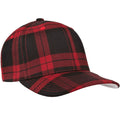 Black-Red - Pack Shot - Flexfit By Yupoong Tartan Plaid Cap