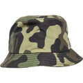 Green Camo - Front - Flexfit By Yupoong Camo Bucket Hat