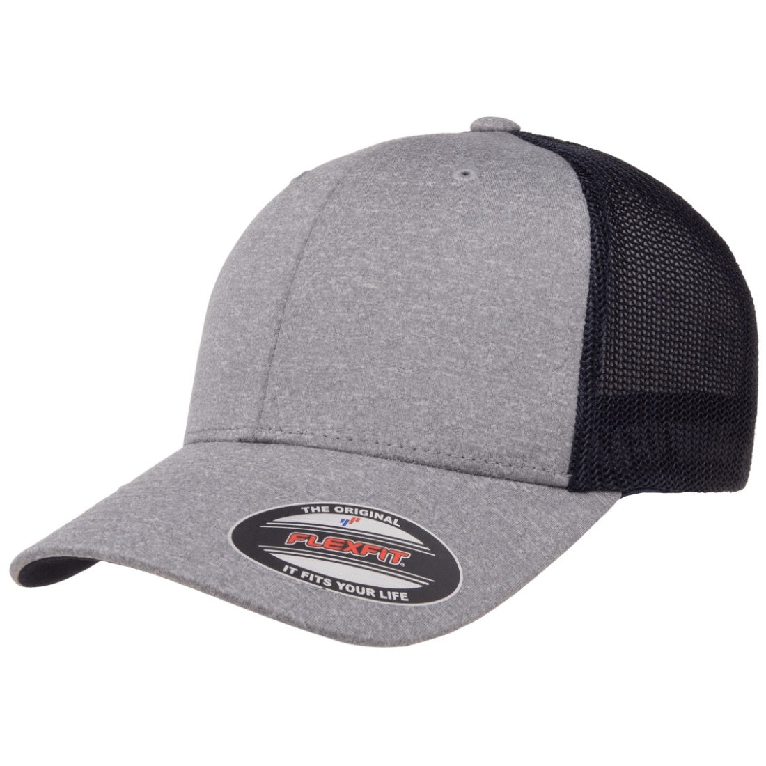 Heather-Navy - Lifestyle - Flexfit By Yupoong Melange Mesh Trucker Cap