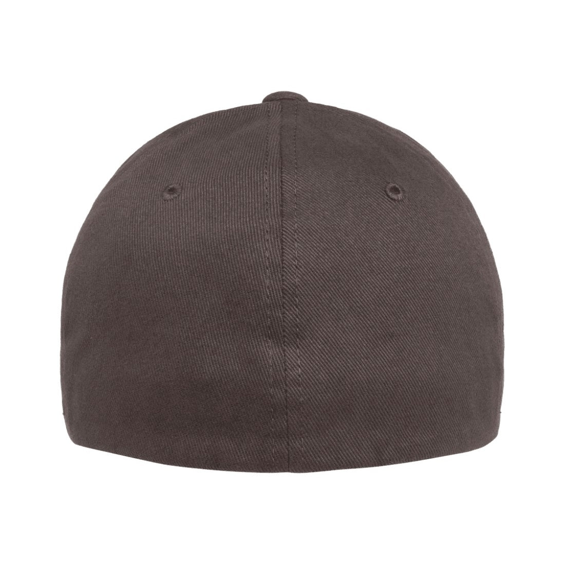 Grey - Back - Flexfit By Yupoong Brushed Twill Cap