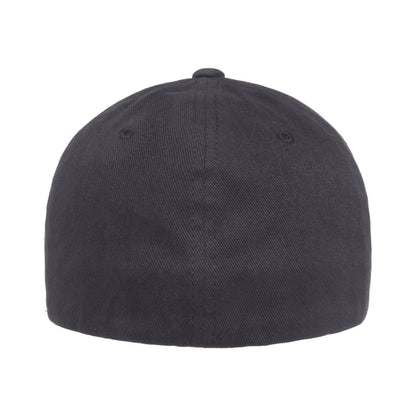 Navy - Back - Flexfit By Yupoong Brushed Twill Cap