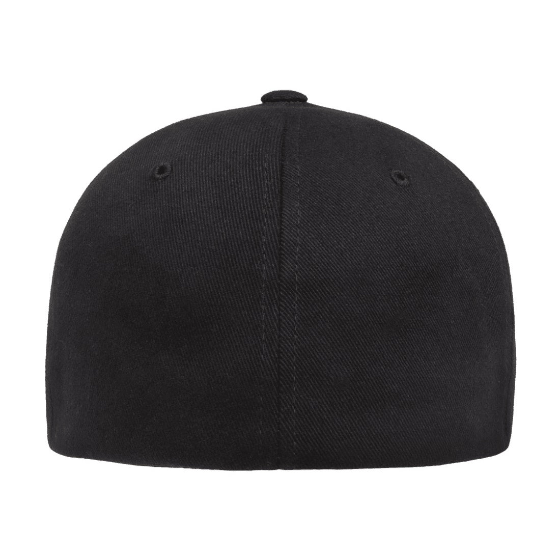 Black - Back - Flexfit By Yupoong Brushed Twill Cap