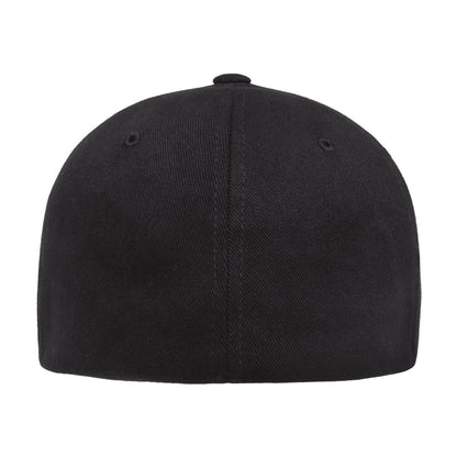 Black - Back - Flexfit By Yupoong Brushed Twill Cap