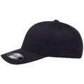 Dark Navy - Side - Flexfit By Yupoong Wool Blend Baseball Cap