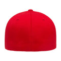 Red - Back - Flexfit By Yupoong Wool Blend Baseball Cap