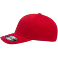 Red - Side - Flexfit By Yupoong Wool Blend Baseball Cap