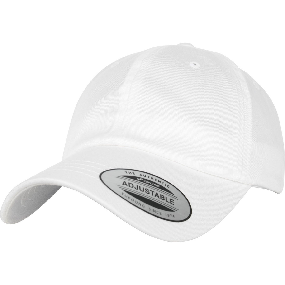 White - Front - Flexfit By Yupoong Low Profile Organic Cotton Cap