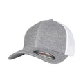 Heather Grey-White - Front - Flexfit By Yupoong Retro Trucker Melange Cap