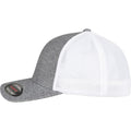 Heather Grey-White - Side - Flexfit By Yupoong Retro Trucker Melange Cap
