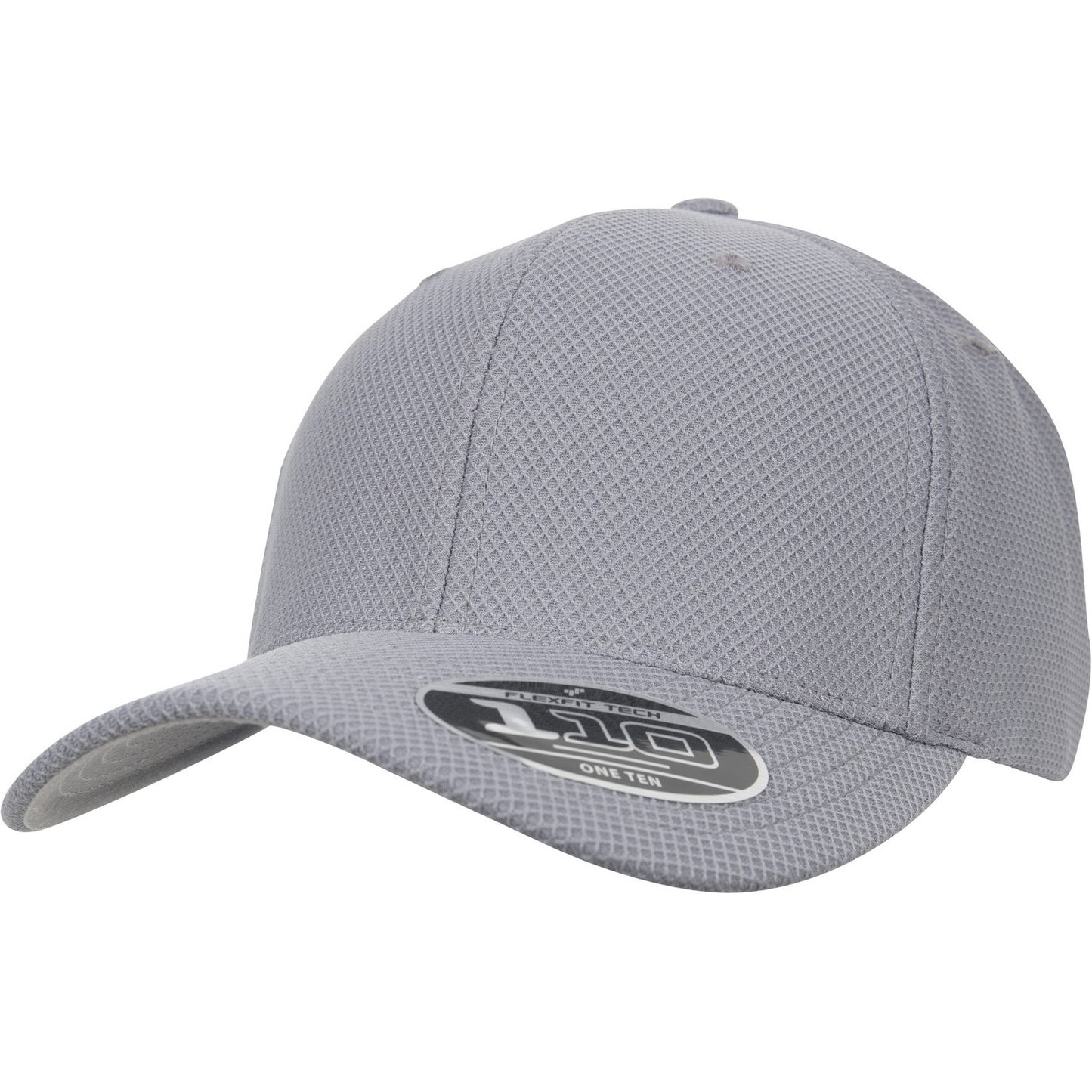 Grey - Front - Flexfit By Yupoong 110 Hybrid Cap