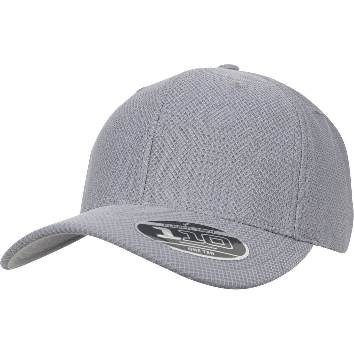 Grey - Front - Flexfit By Yupoong 110 Hybrid Cap