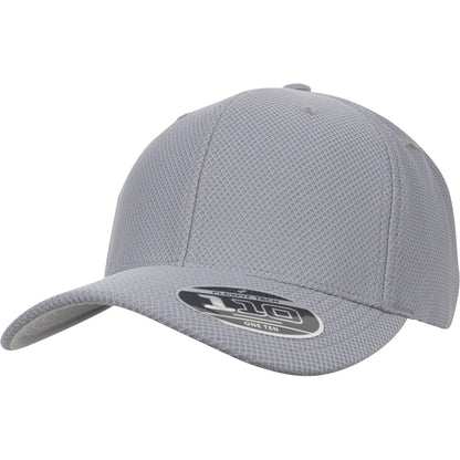 Grey - Front - Flexfit By Yupoong 110 Hybrid Cap