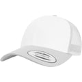 Silver-White-Silver - Front - Flexfit By Yupoong Retro Trucker Coloured Front Cap