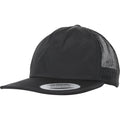 Black - Front - Flexfit By Yupoong Unstructured Trucker Cap