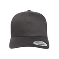 Black - Front - Flexfit By Yupoong 5 Panel Retro Trucker Cap