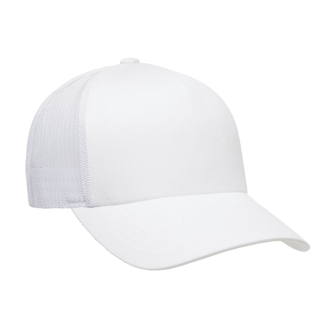White - Lifestyle - Flexfit By Yupoong 5 Panel Retro Trucker Cap