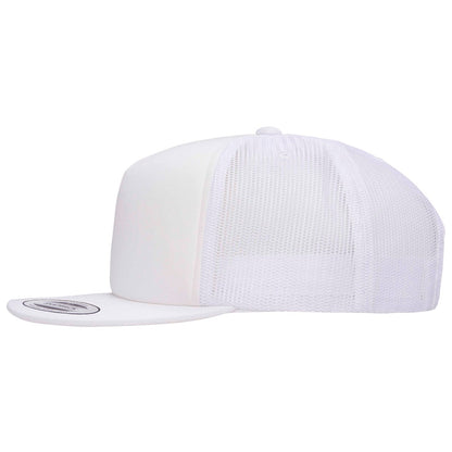 White - Side - Flexfit By Yupoong Foam Trucker Cap