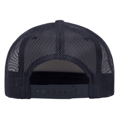 Navy-White-Navy - Back - Flexfit By Yupoong Foam Trucker Cap With White Front