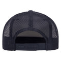 Navy-White-Navy - Back - Flexfit By Yupoong Foam Trucker Cap With White Front
