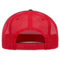 Red-White-Black - Back - Flexfit By Yupoong Foam Trucker Cap With White Front