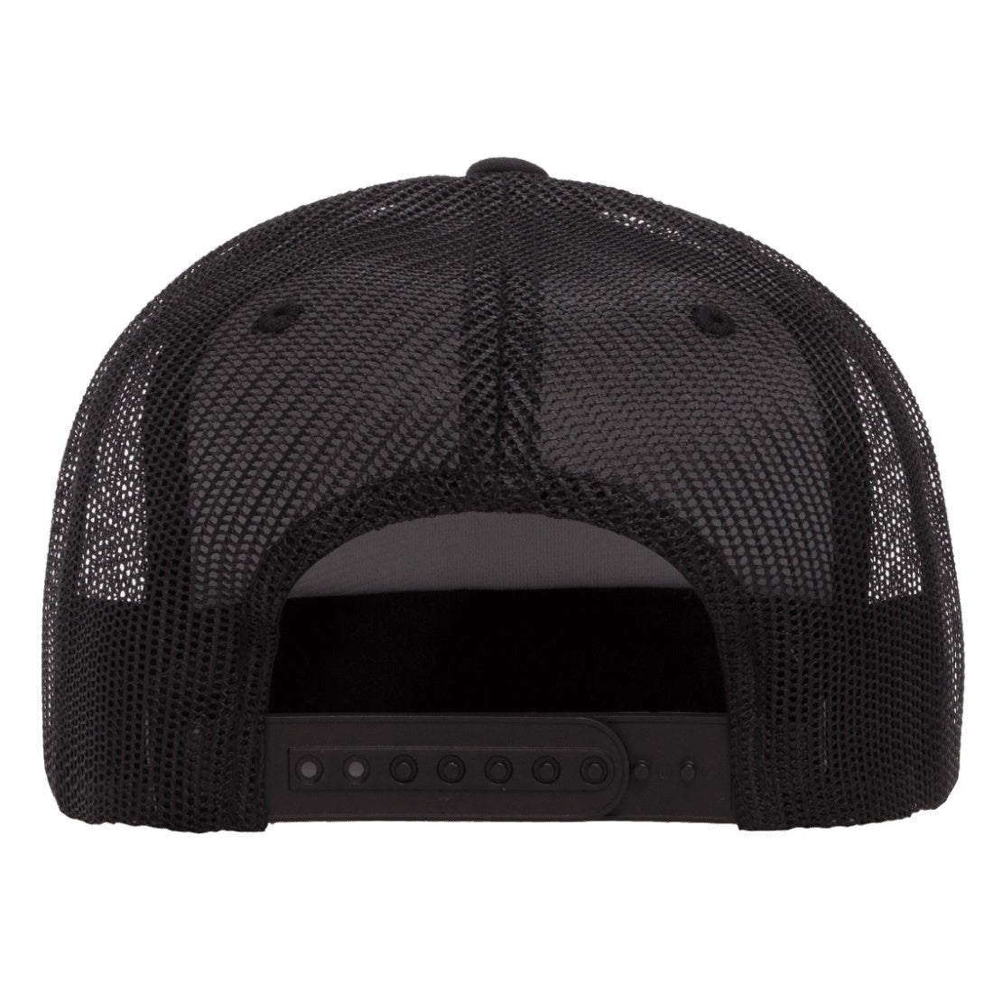 Black-White-Black - Back - Flexfit By Yupoong Foam Trucker Cap With White Front