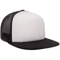 Black-White-Black - Lifestyle - Flexfit By Yupoong Foam Trucker Cap With White Front