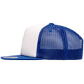 Royal-White-Royal - Side - Flexfit By Yupoong Foam Trucker Cap With White Front