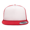 Red-White-Red - Front - Flexfit By Yupoong Foam Trucker Cap With White Front