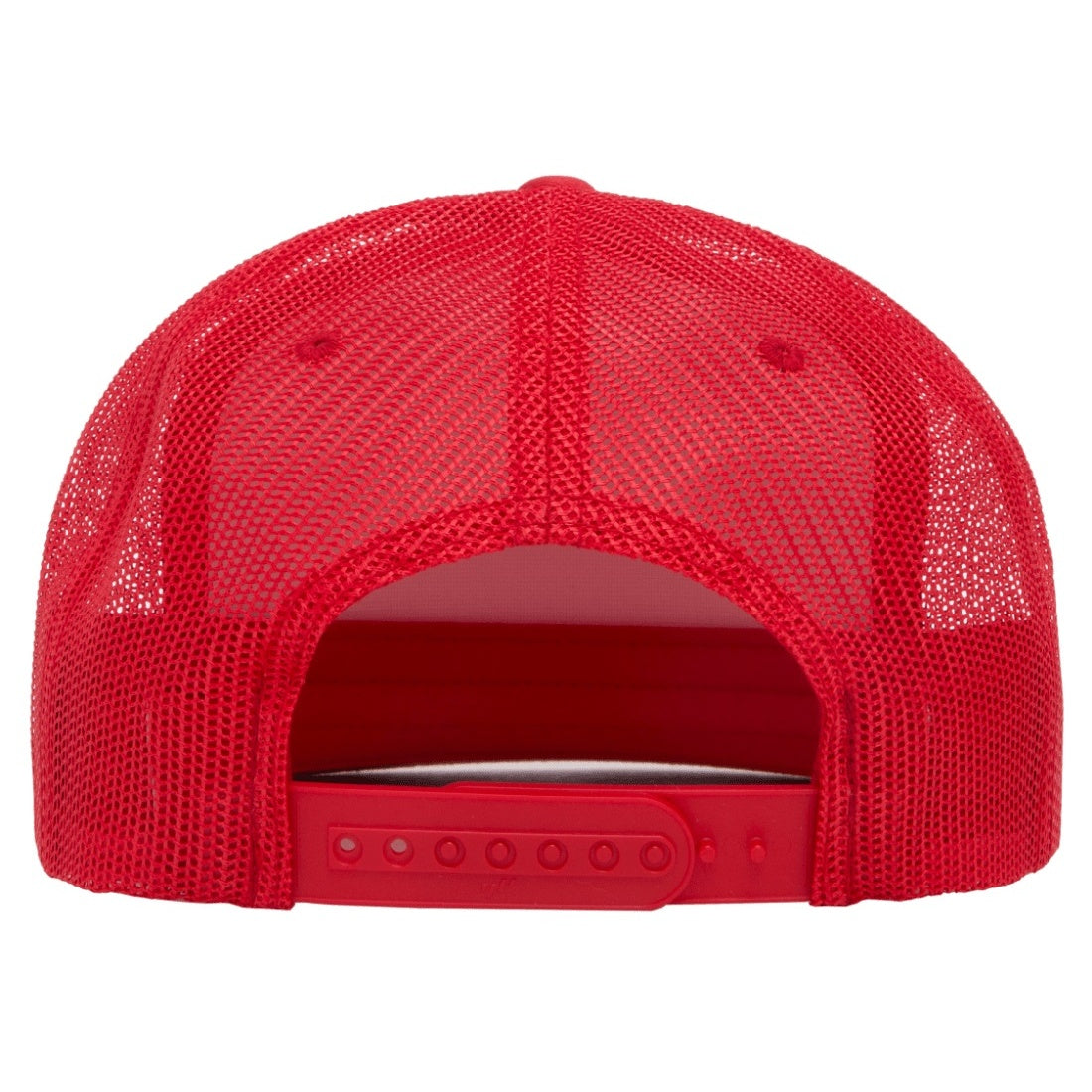 Red-White-Red - Back - Flexfit By Yupoong Foam Trucker Cap With White Front