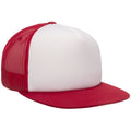 Red-White-Red - Lifestyle - Flexfit By Yupoong Foam Trucker Cap With White Front