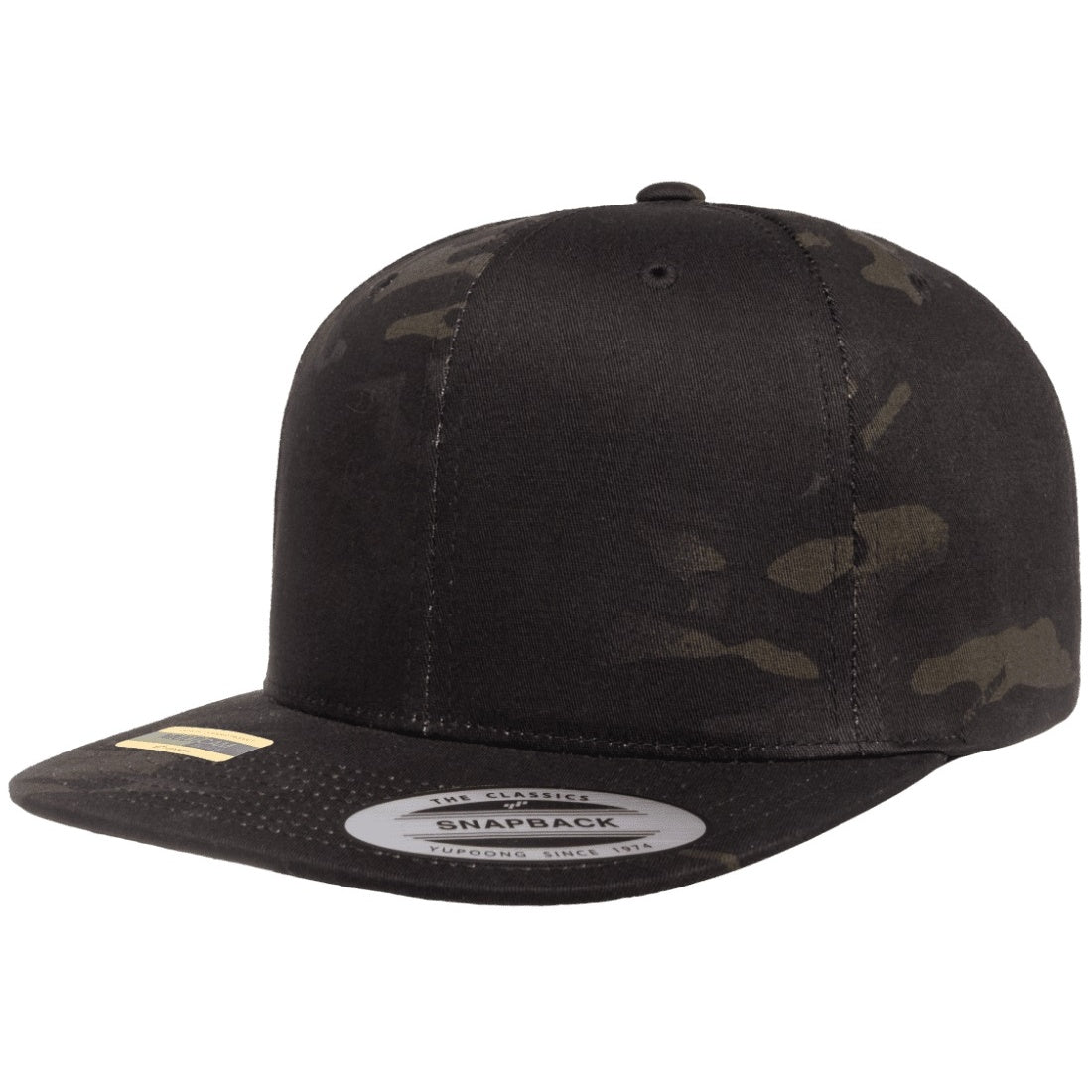 Black Multicam - Pack Shot - Flexfit By Yupoong Classic Snapback Multicam Cap