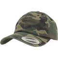 Wood Camo - Front - Flexfit By Yupoong Low Profile Camo Washed Dad Cap