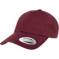 Maroon - Pack Shot - Flexfit By Yupoong Peached Cotton Twill Dad Cap