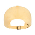 Yellow - Back - Flexfit By Yupoong Peached Cotton Twill Dad Cap