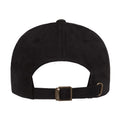 Black - Back - Flexfit By Yupoong Peached Cotton Twill Dad Cap