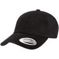 Black - Pack Shot - Flexfit By Yupoong Peached Cotton Twill Dad Cap