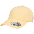 Yellow - Pack Shot - Flexfit By Yupoong Peached Cotton Twill Dad Cap