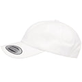 White - Side - Flexfit By Yupoong Peached Cotton Twill Dad Cap