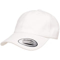 White - Pack Shot - Flexfit By Yupoong Peached Cotton Twill Dad Cap