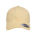 Yellow - Front - Flexfit By Yupoong Peached Cotton Twill Dad Cap