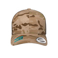 Arid-Brown - Back - Flexfit by Yupoong Multicam Retro Trucker Cap